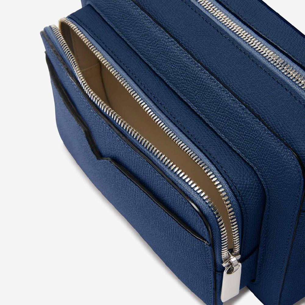 Valextra Borsa reporter da Uomo in Pelle Blu Zaffiro | Valextra V-Line Convenienza