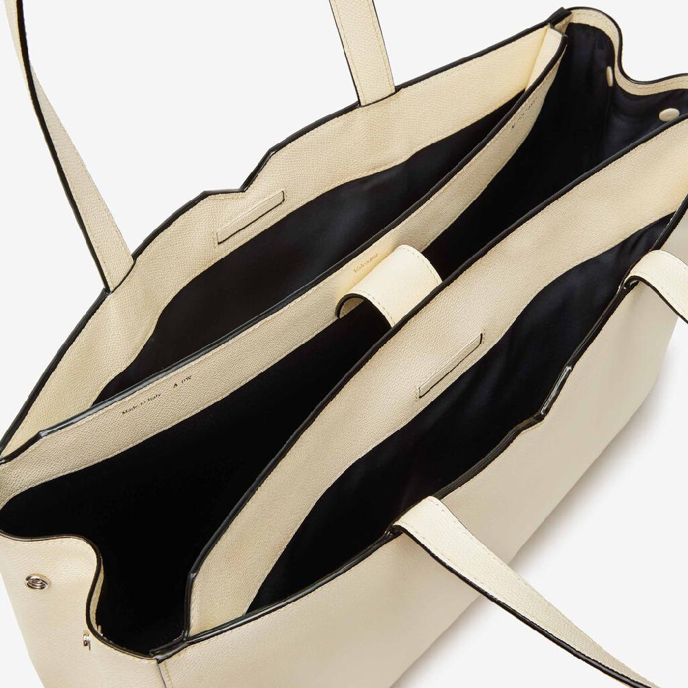 Valextra Shopping bag orizzontale da Uomo in Pelle Bianca | Valextra V-Line Hotsell