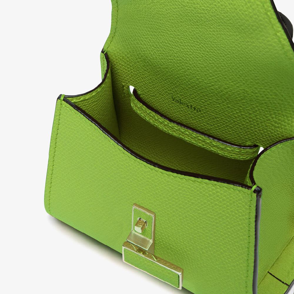 Valextra Borsa Cintura da Donna in Pelle Verde | Valextra Iside Moda