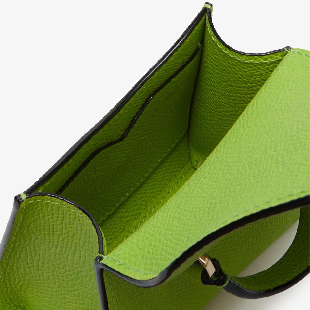 Valextra Borsa Cintura da Donna in Pelle Verde | Valextra Iside Moda