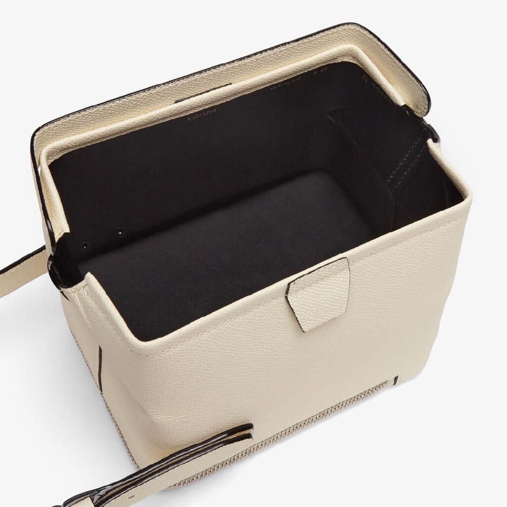 Valextra Borsa a mano Mini in Pelle Bianca | Valextra Tric Trac 2025