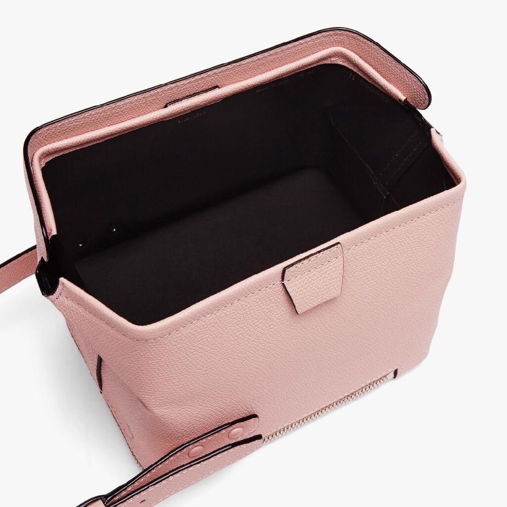 Valextra Borsa a tracolla Mini in Pelle Rosa | Valextra Tric Trac Italia