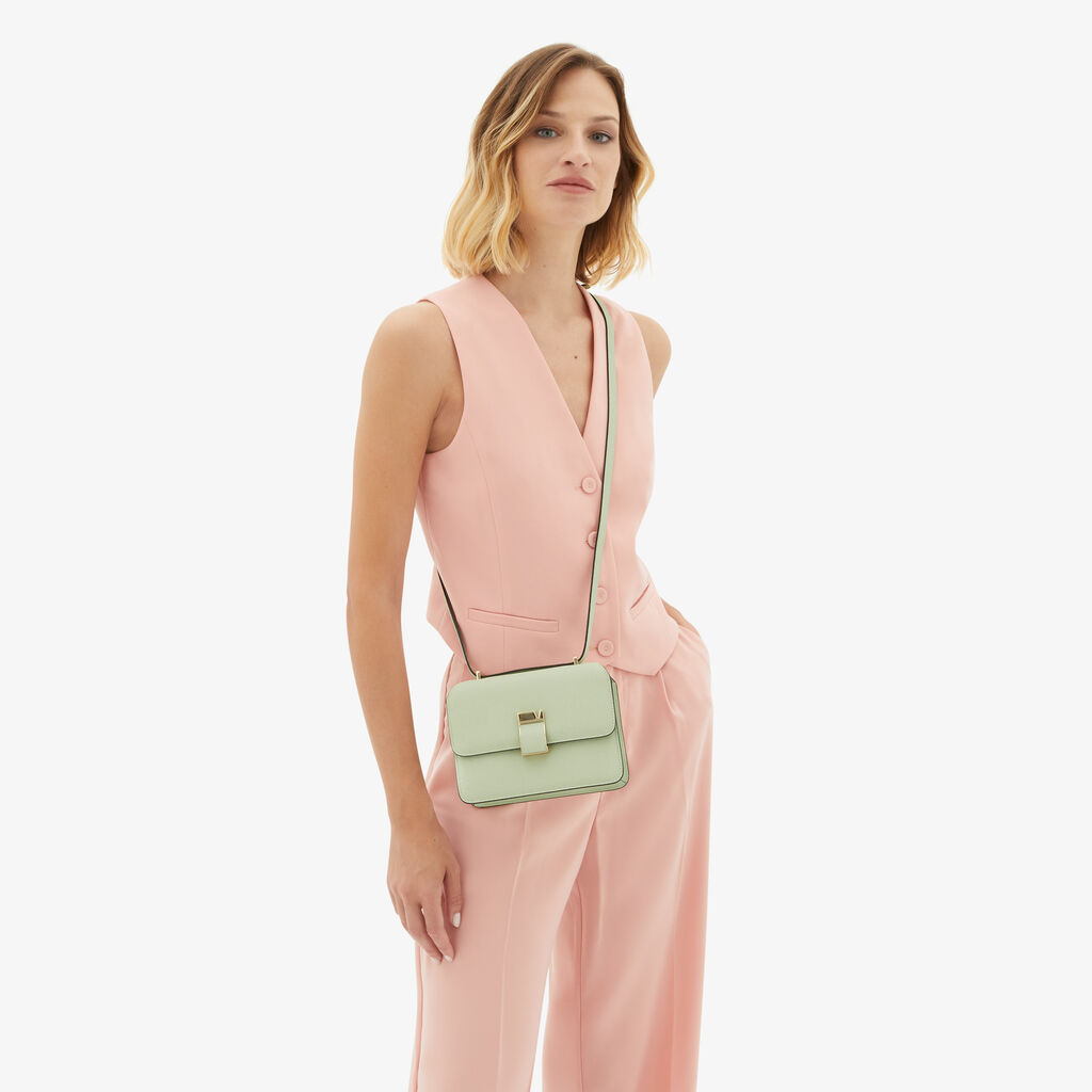Valextra Borsa a tracolla da Donna in Pelle Verde di Lusso | Valextra Vendita