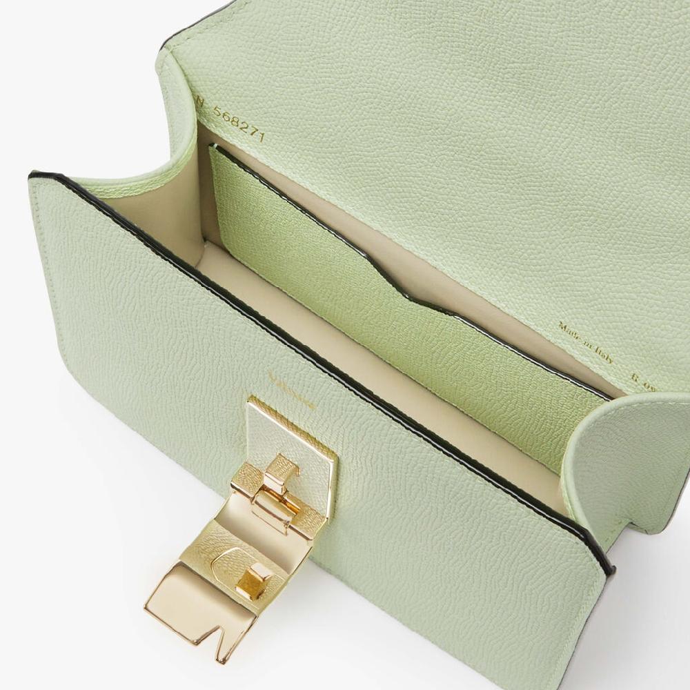 Valextra Borsa a tracolla da Donna in Pelle Verde di Lusso | Valextra Vendita