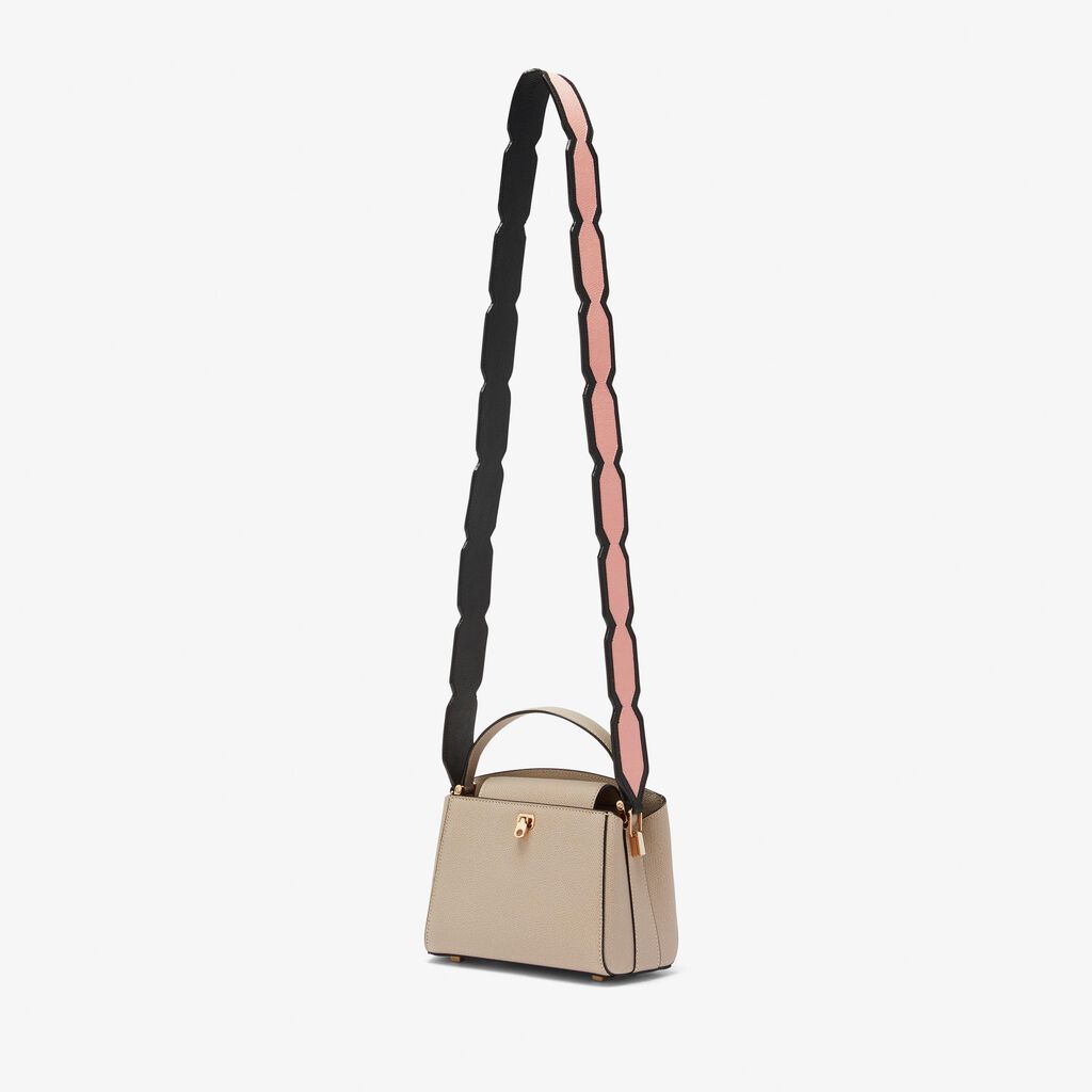 Valextra Tracolla per borsa a mano in Pelle Rosa e Nera | Valextra Shopping Online