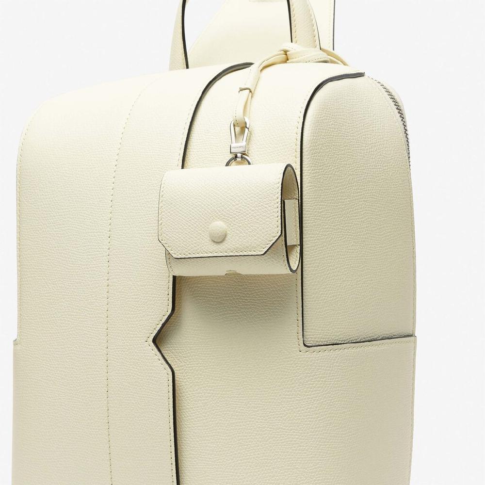 Valextra Porta Airpods Pro con Tracolla in Pelle Bianca | Valextra Convenienza