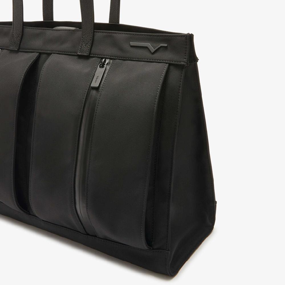 Valextra Borsa shopping in Nylon rigenerato e Pelle Nera | Valextra Sconto