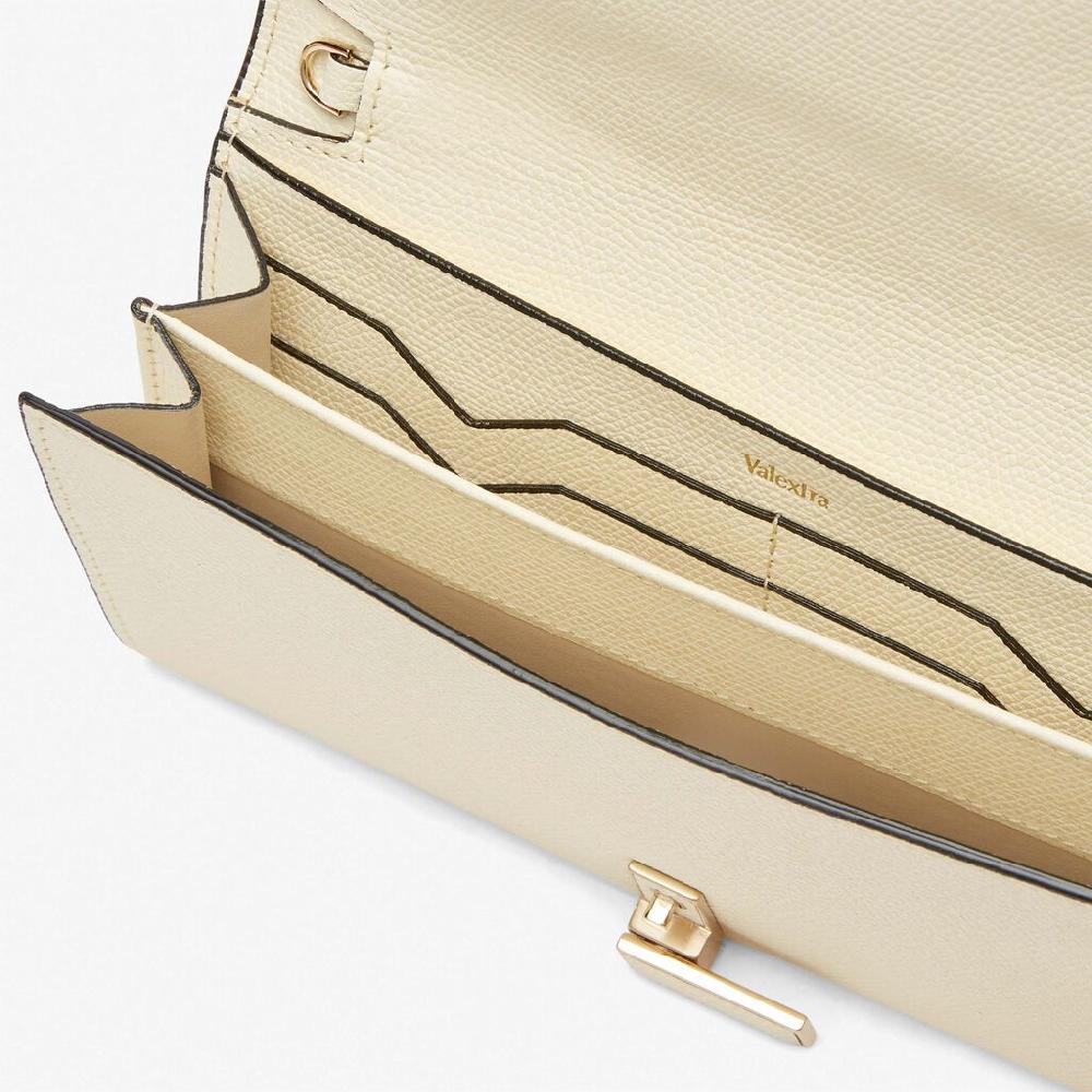 Valextra Portafoglio grande in Pelle Bianca | Valextra Iside Outlet