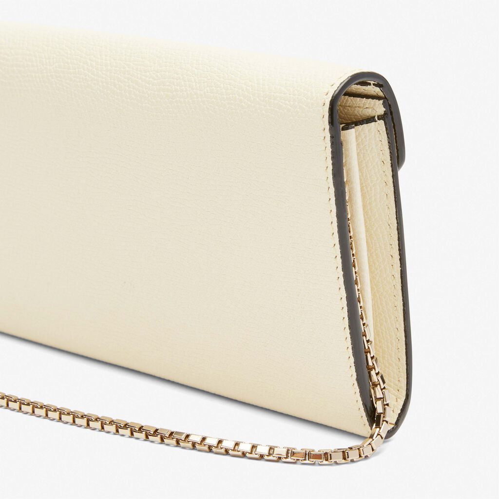 Valextra Portafoglio grande in Pelle Bianca | Valextra Iside Outlet