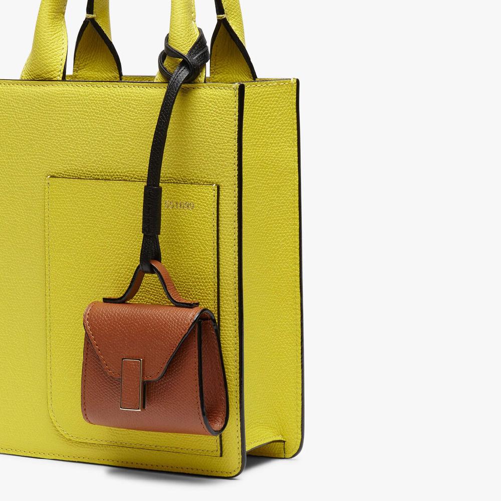 Valextra Charm per borsa da Donna in Pelle Marrone | Valextra Iside Negozio