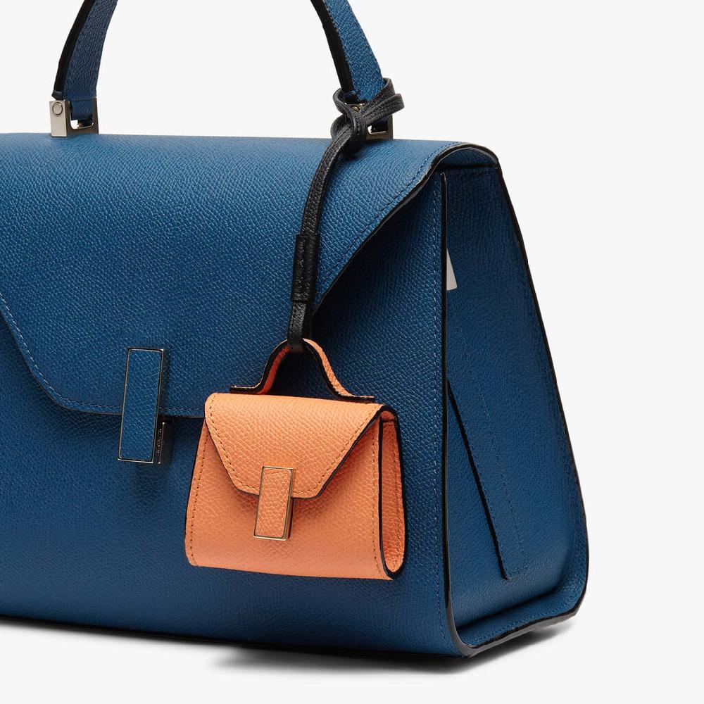 Valextra Charm per borsa da Donna in Pelle Arancione | Valextra Iside Nuova
