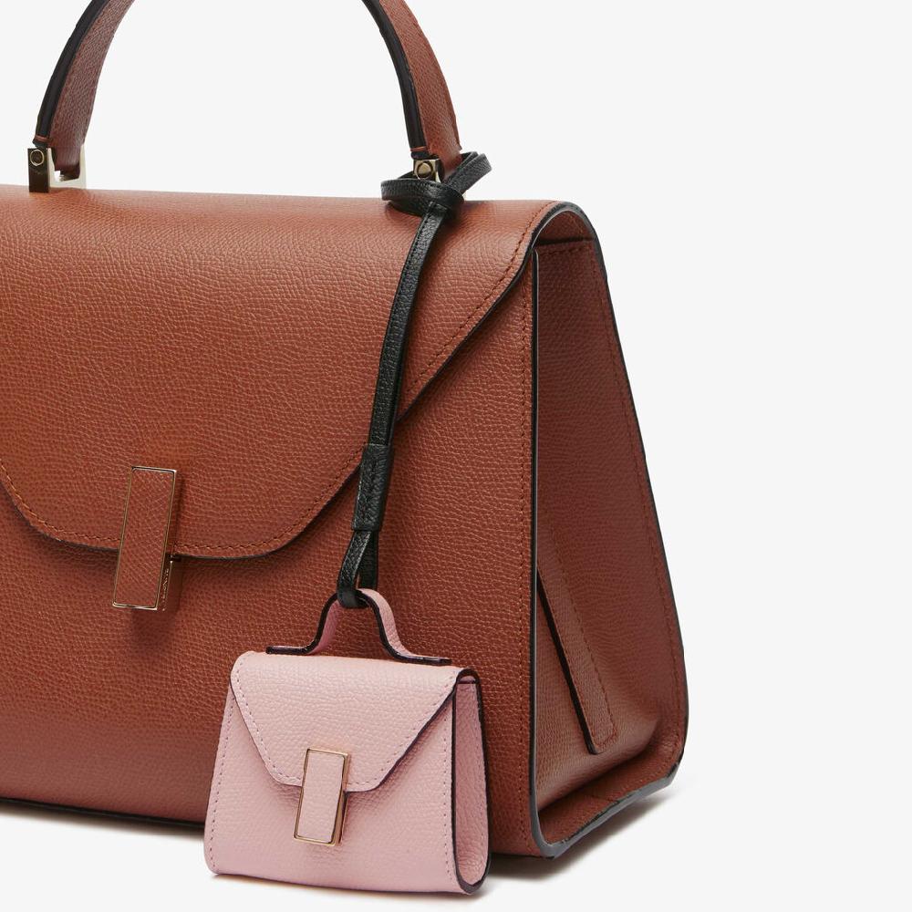 Valextra Charm per borsa da Donna in Pelle Rosa | Valextra Iside Moda
