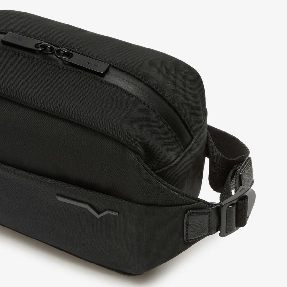 Valextra Maruspio di Lusso in Nylon rigenerato e Pelle Nera | Valextra Acquista Ora