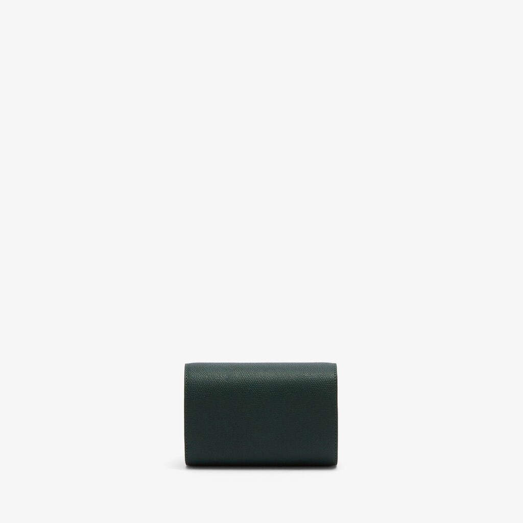 Valextra Porta orologio doppio di Lusso in Pelle Verde | Valextra V-Line Shopping Online