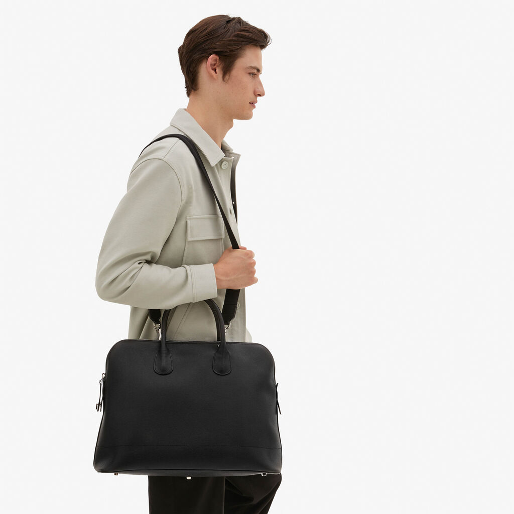 Valextra Borsa tote da ufficio in Pelle Nera con zip | Valextra My Logo I Più Venduti