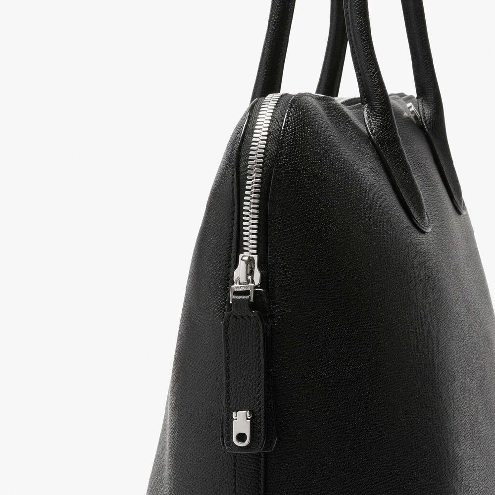 Valextra Borsa tote da ufficio in Pelle Nera con zip | Valextra My Logo I Più Venduti