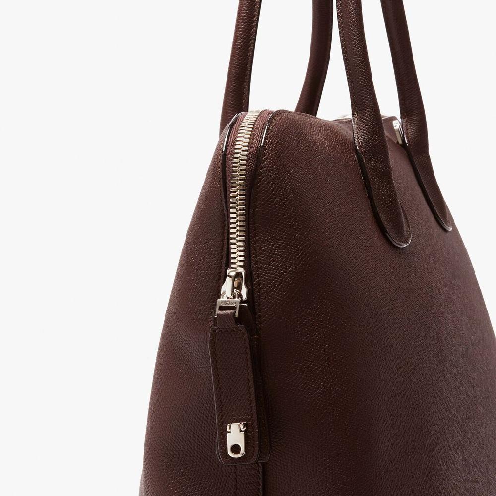Valextra Tote bag da Uomo in Pelle Marrone | Valextra My Logo Vendite Flash
