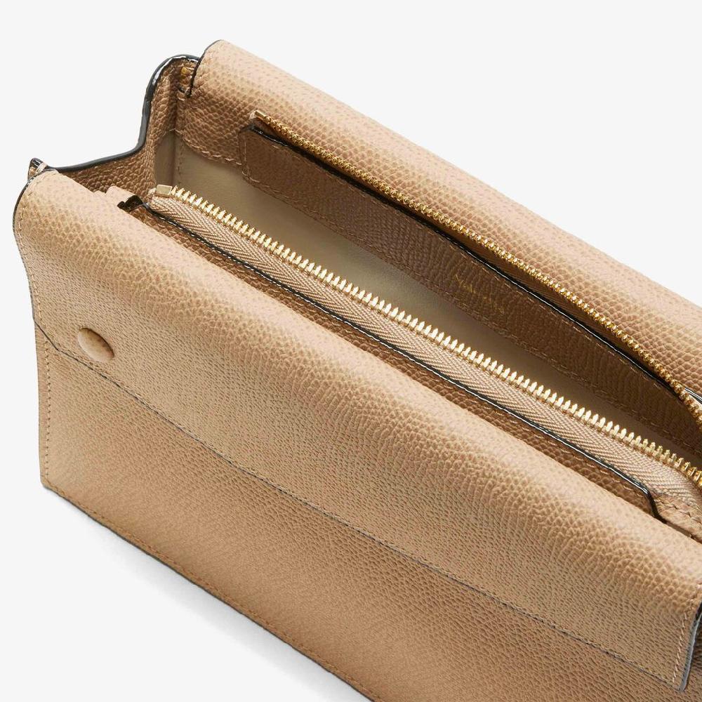 Valextra Borsetta a tracolla piccola in Pelle Beige | Valextra Pocket In Saldo