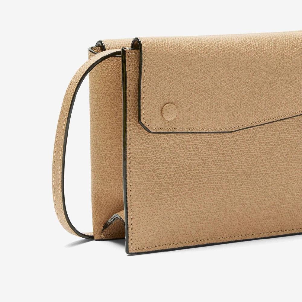 Valextra Borsetta a tracolla piccola in Pelle Beige | Valextra Pocket In Saldo