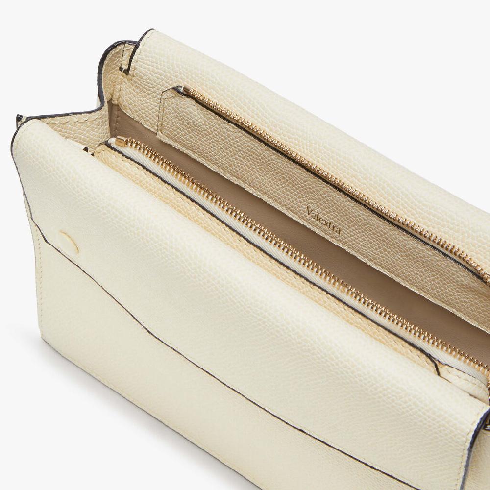 Valextra Borsetta piccola Mini in Pelle Bianca | Valextra Pocket Nuova