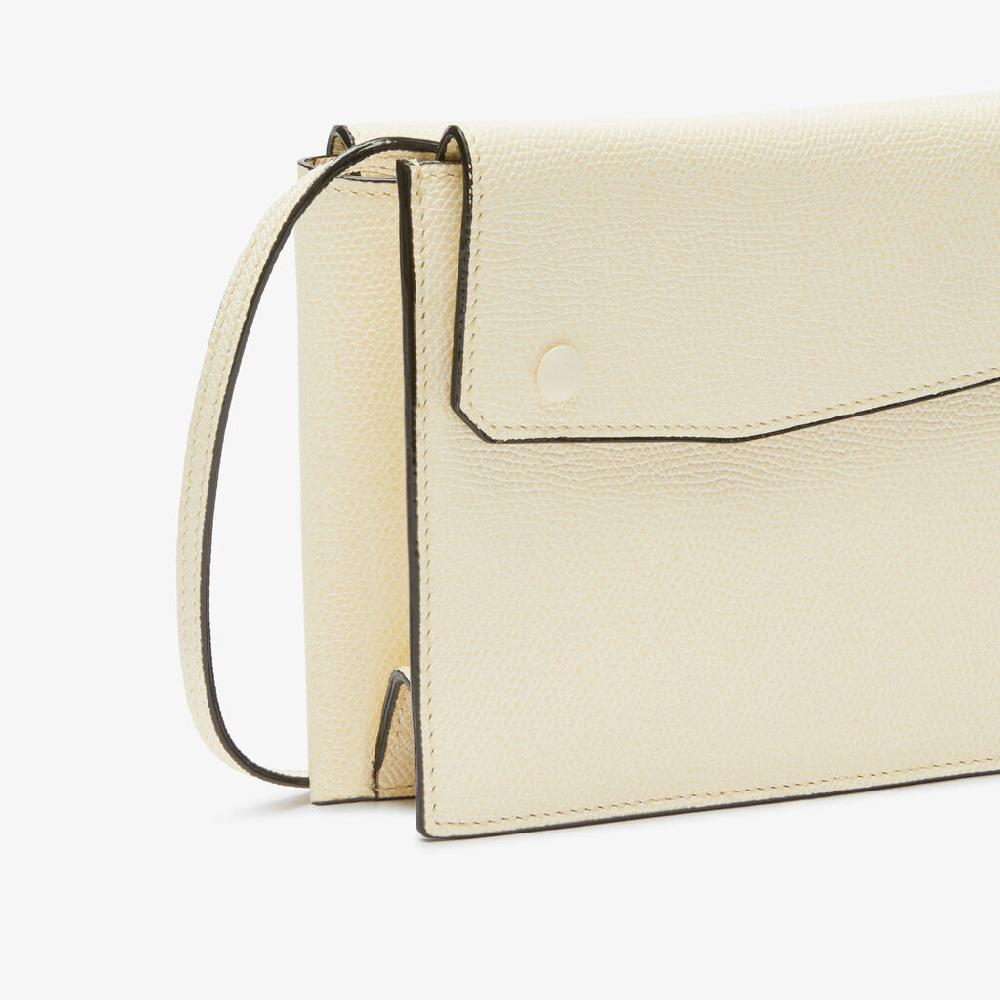 Valextra Borsetta piccola Mini in Pelle Bianca | Valextra Pocket Nuova