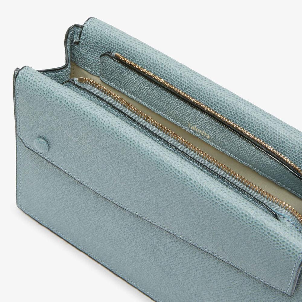 Valextra Borsetta piccola Mini in Pelle Blu | Valextra Pocket Moda