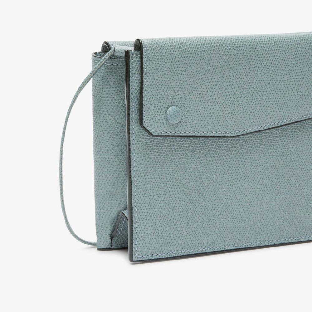 Valextra Borsetta piccola Mini in Pelle Blu | Valextra Pocket Moda