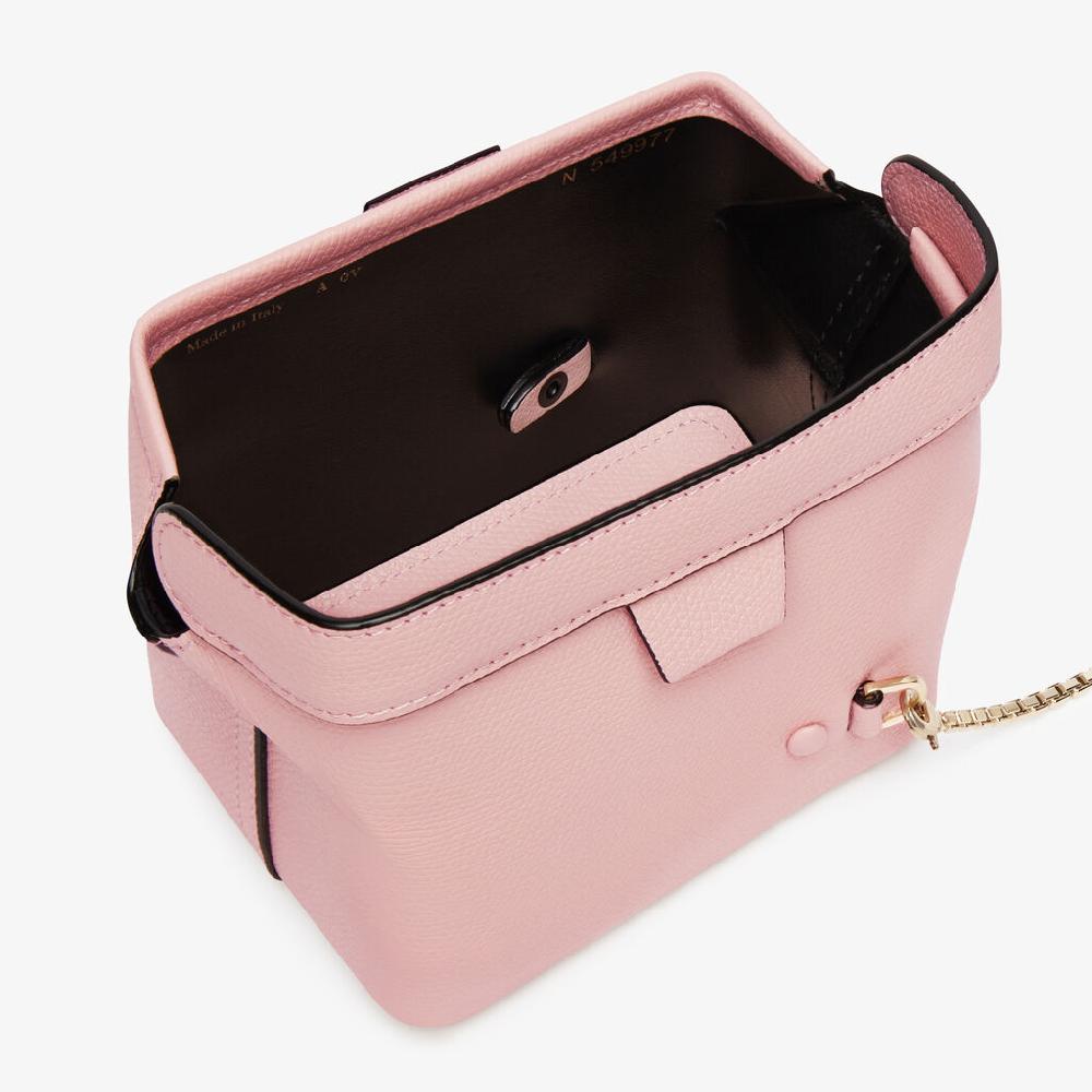 Valextra Borsetta da viaggio in Pelle Rosa | Valextra Tric Trac Italy