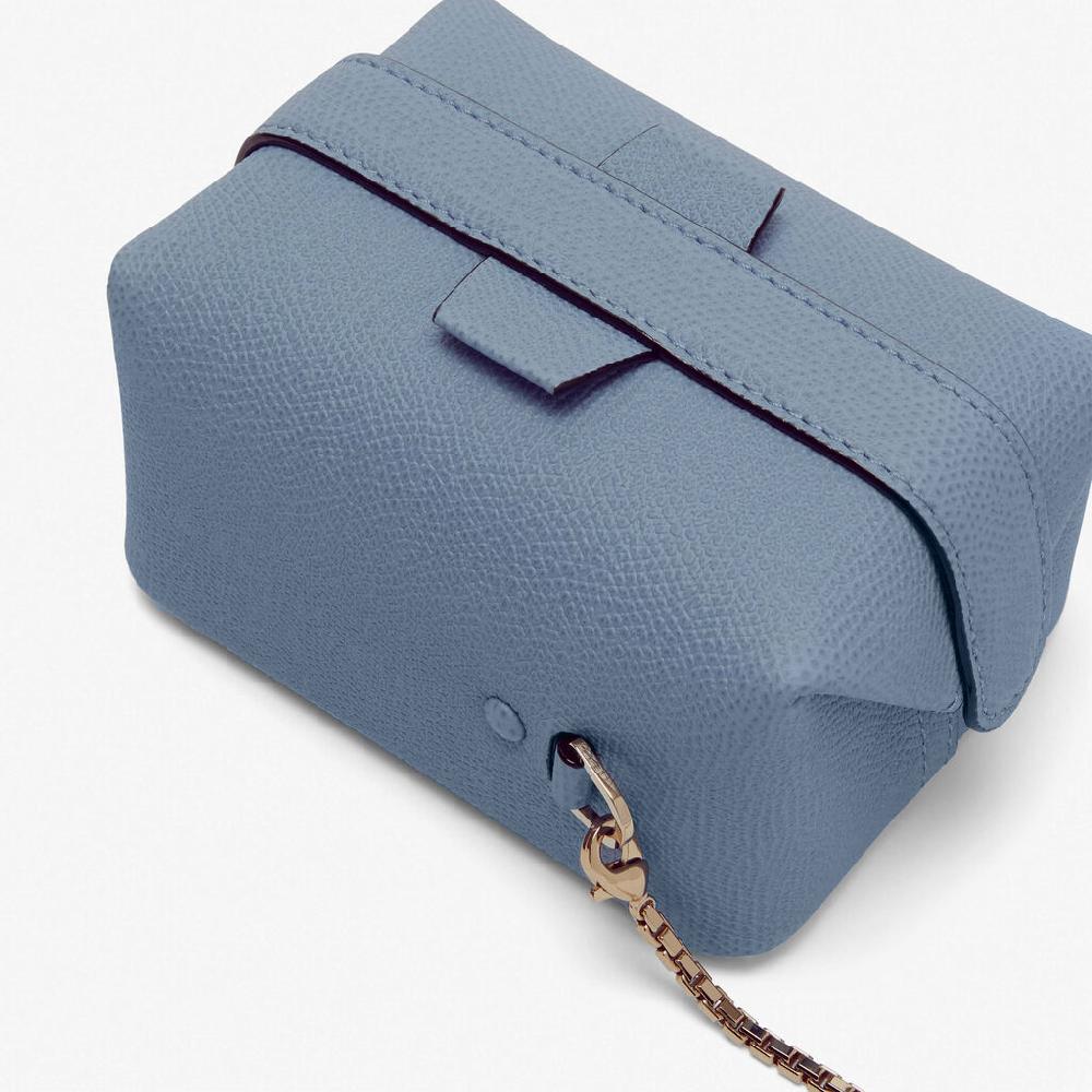 Valextra Borsa da viaggio in Pelle Azzurra | Valextra Tric Trac In Linea