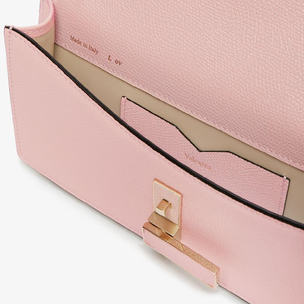 Valextra Borsetta clutch compatta in Pelle Rosa | Valextra Iside Nuovo
