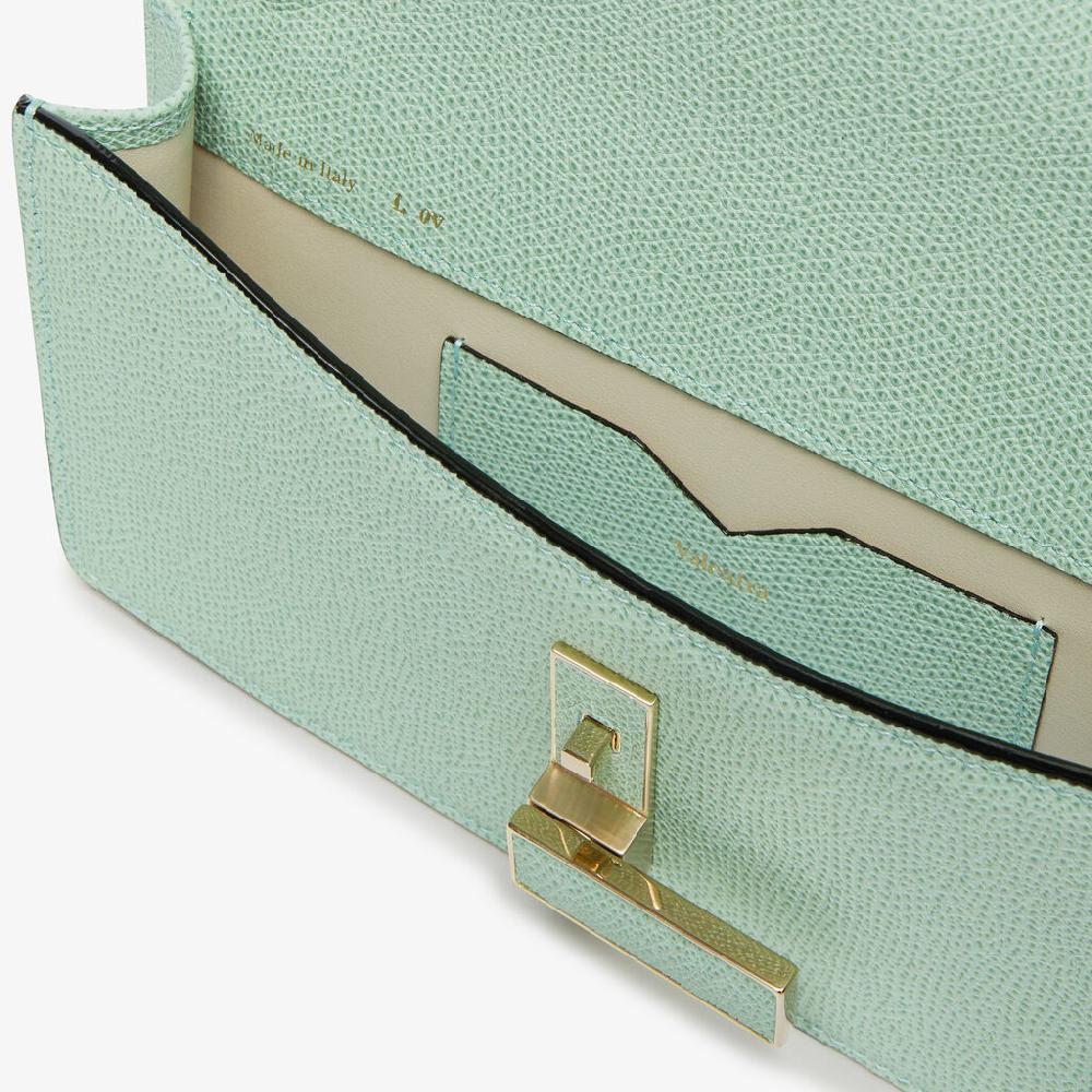 Valextra Borsetta clutch in Pelle con tracolla dorata | Valextra Iside Vendita