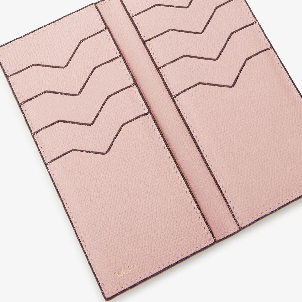 Valextra Portafoglio versatile grande in Pelle Rosa | Valextra Brera Pezzi Unici