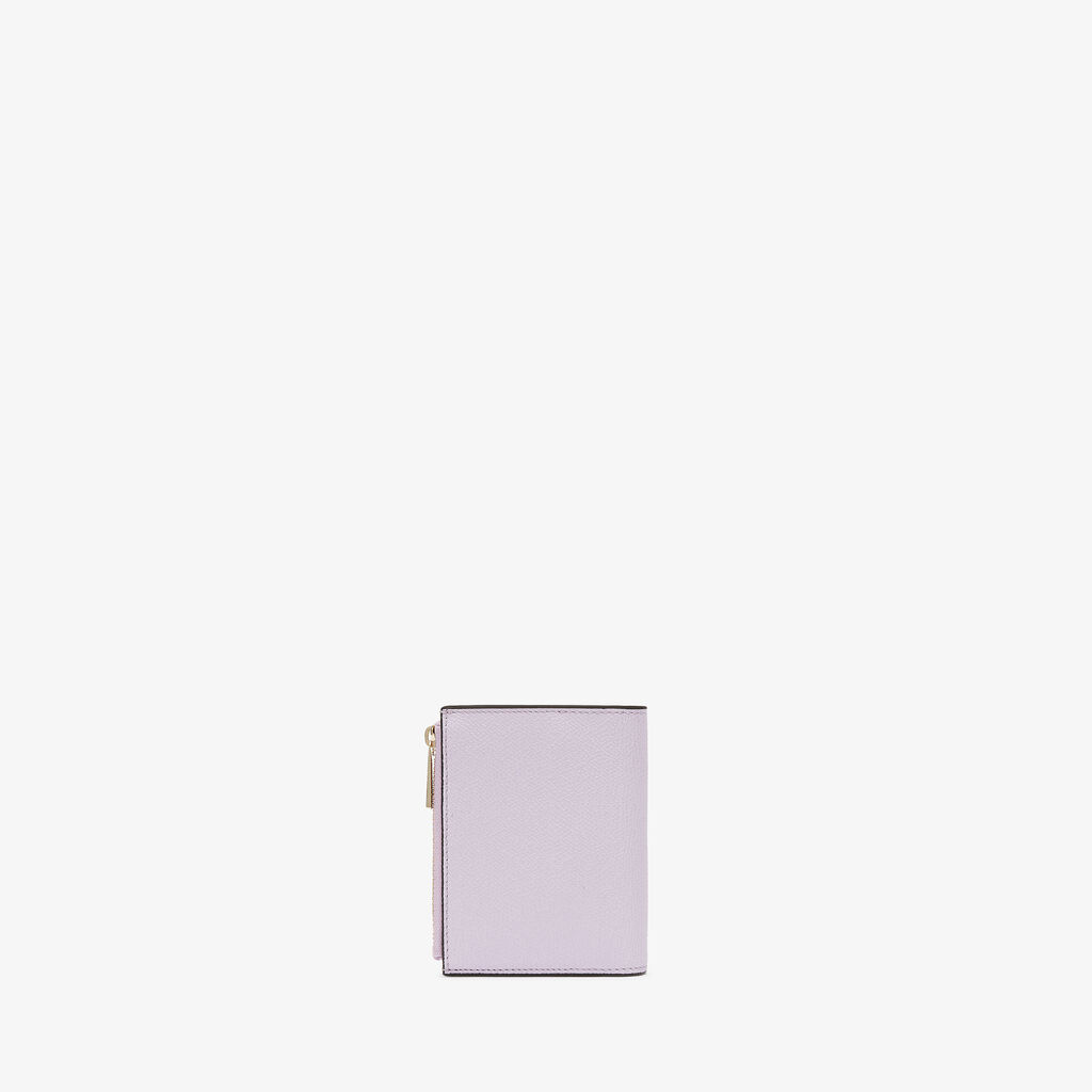 Valextra Portafoglio bifold da Donna di Lusso in Pelle Lilla | Valextra Acquista Ora
