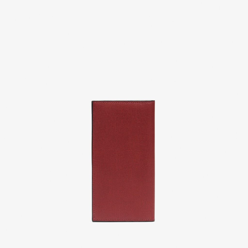 Valextra Portafoglio verticale Bifold in Pelle Bordeaux | Valextra Affare Del Giorno