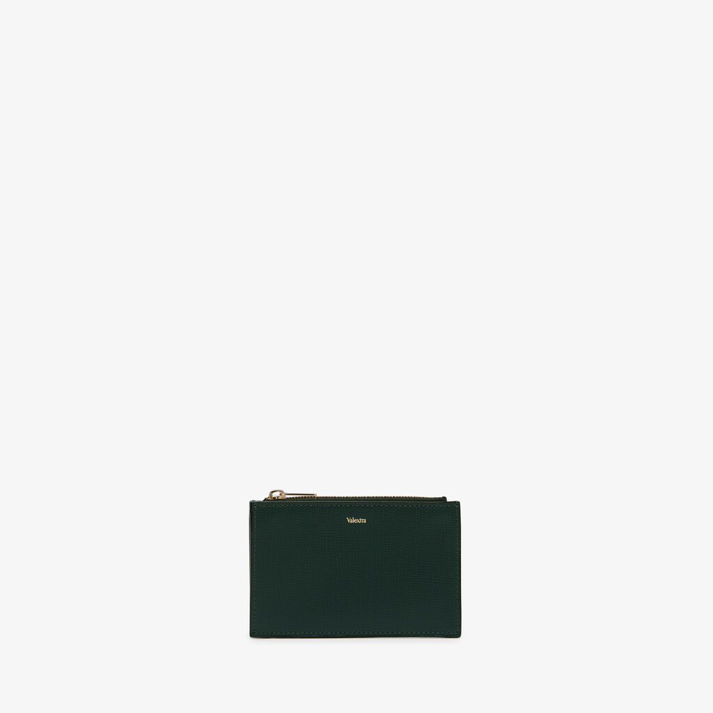 Valextra Portamonete da Donna in Pelle Verde di Lusso | Valextra Novità