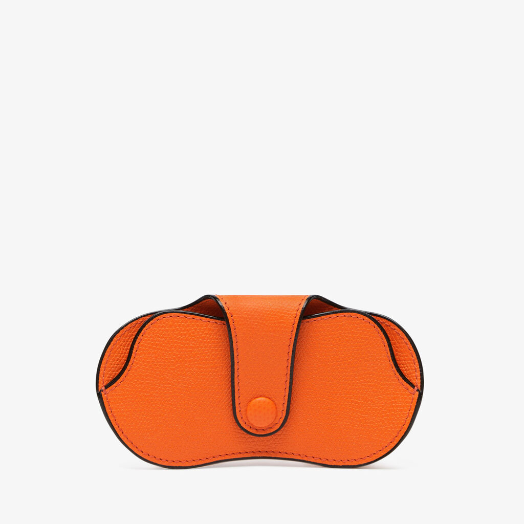 Valextra Custodia occhiali in Pelle Arancione | Valextra piccola pelletteria Offerta