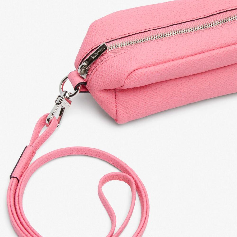 Valextra Micro beauty-case/Micro bag in Pelle Rosa | Valextra Saldi