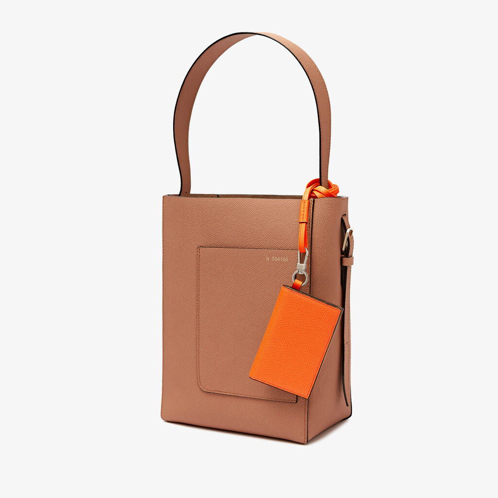 Valextra Porta carte con laccio da Donna in Pelle Arancione | Valextra Vendita Economica