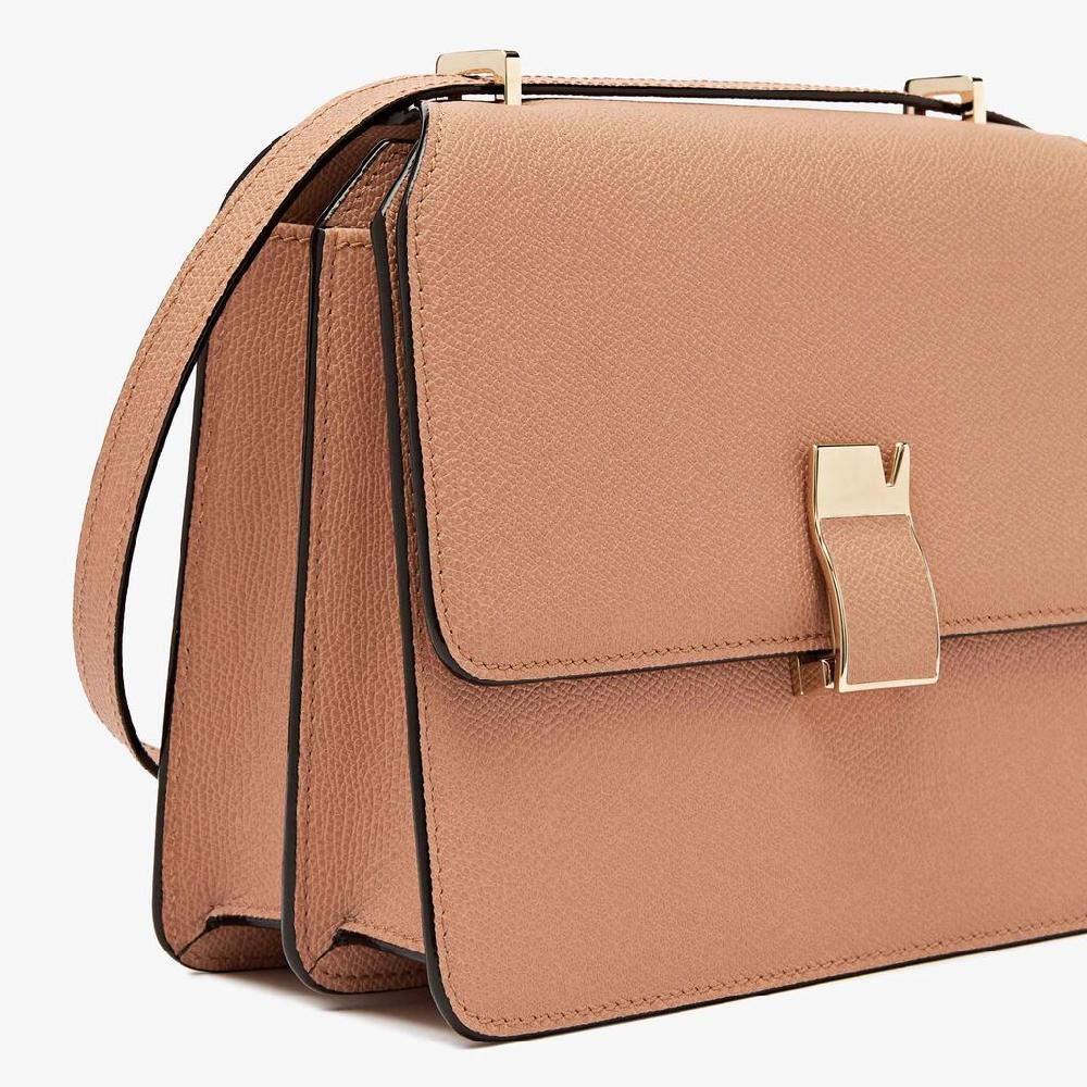 Valextra Borsetta a tracolla da Donna di Lusso in Pelle Marrone | Valextra Negozio
