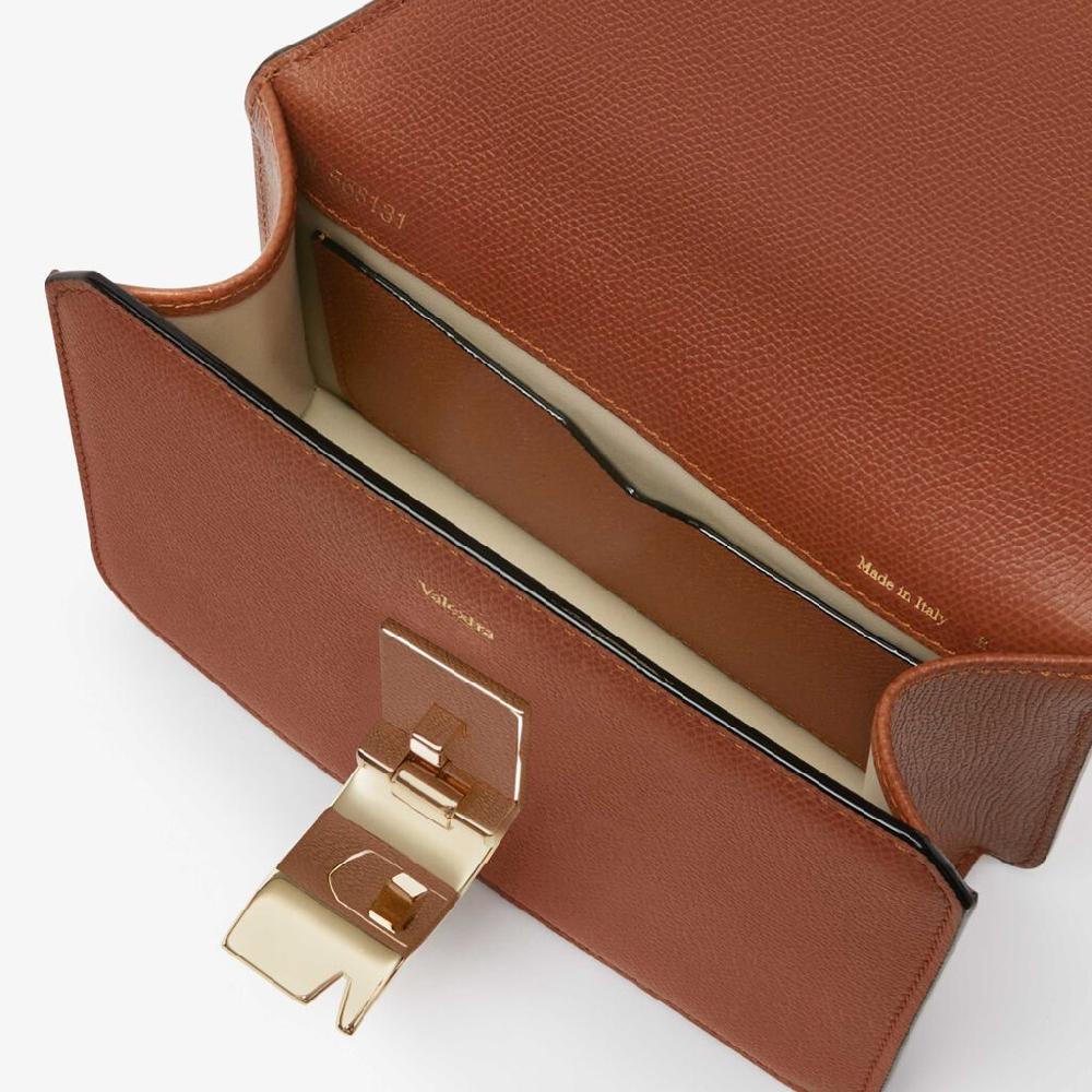 Valextra Borsa a tracolla da Donna in Pelle Marrone di Lusso | Valextra In Saldo