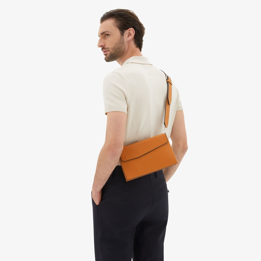 Valextra Borsa marsupio da Uomo in Pelle Marrone | Valextra Pocket Qualità Garantita