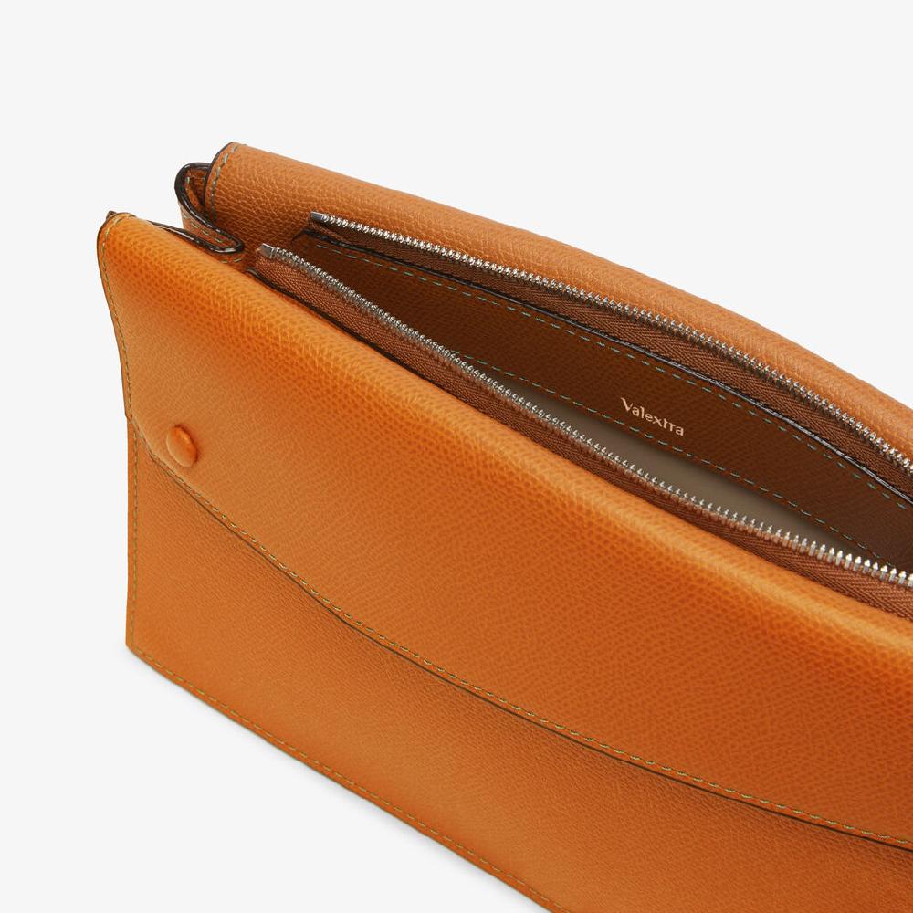 Valextra Borsa marsupio da Uomo in Pelle Marrone | Valextra Pocket Qualità Garantita