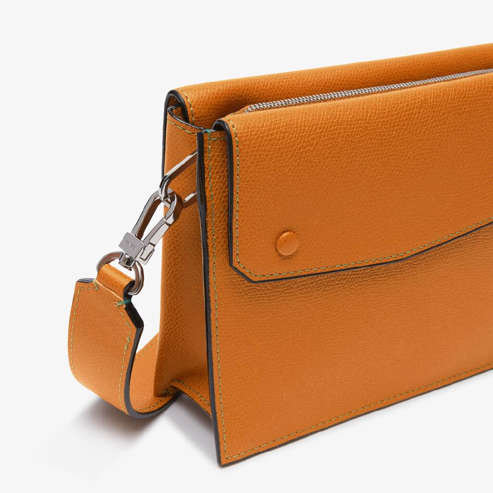 Valextra Borsa marsupio da Uomo in Pelle Marrone | Valextra Pocket Qualità Garantita