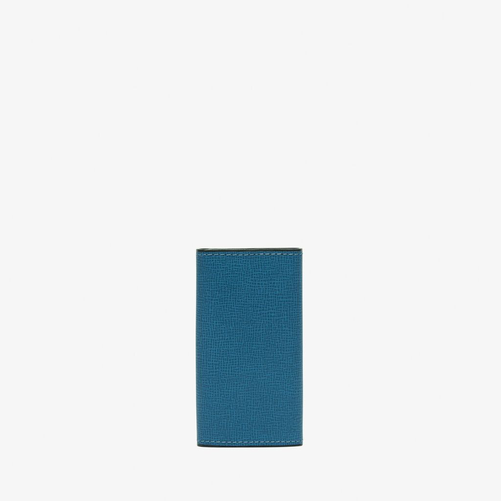 Valextra Portachiavi in Pelle Blu Cobalto | Valextra Presa