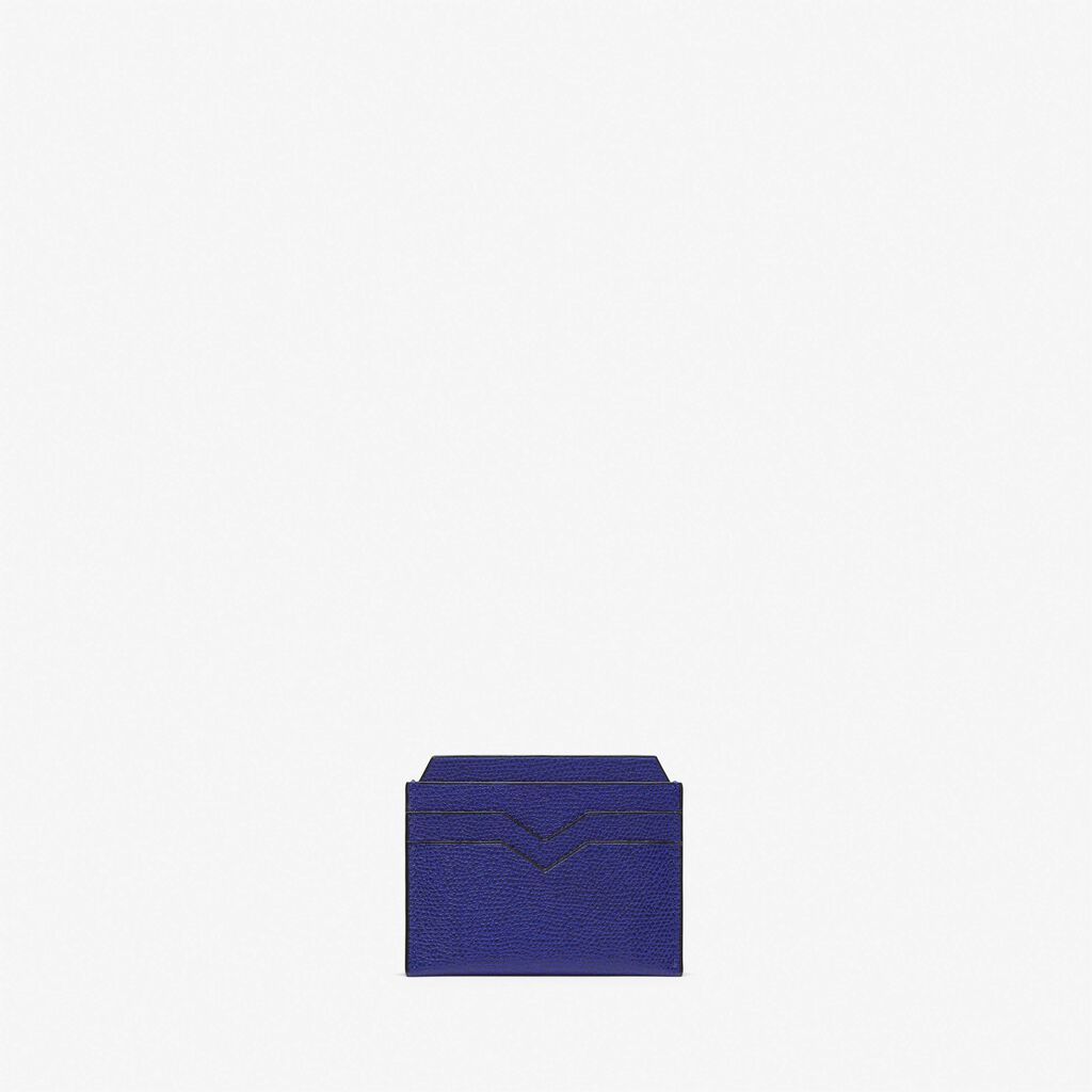 Valextra Portatessere e carte di credito in Pelle Blu | Valextra Online