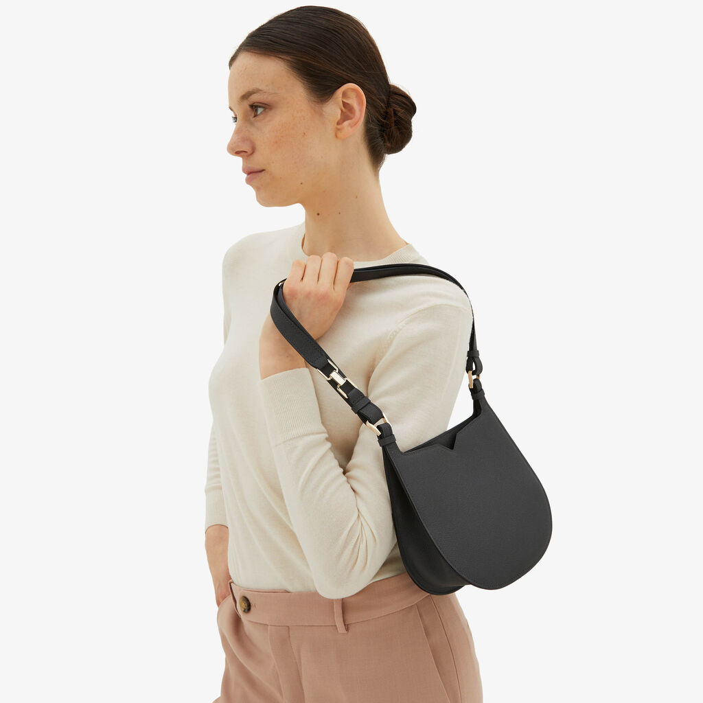 Valextra Borsa weekend Mini da Donna in Pelle Grigia | Valextra Hobo 2025
