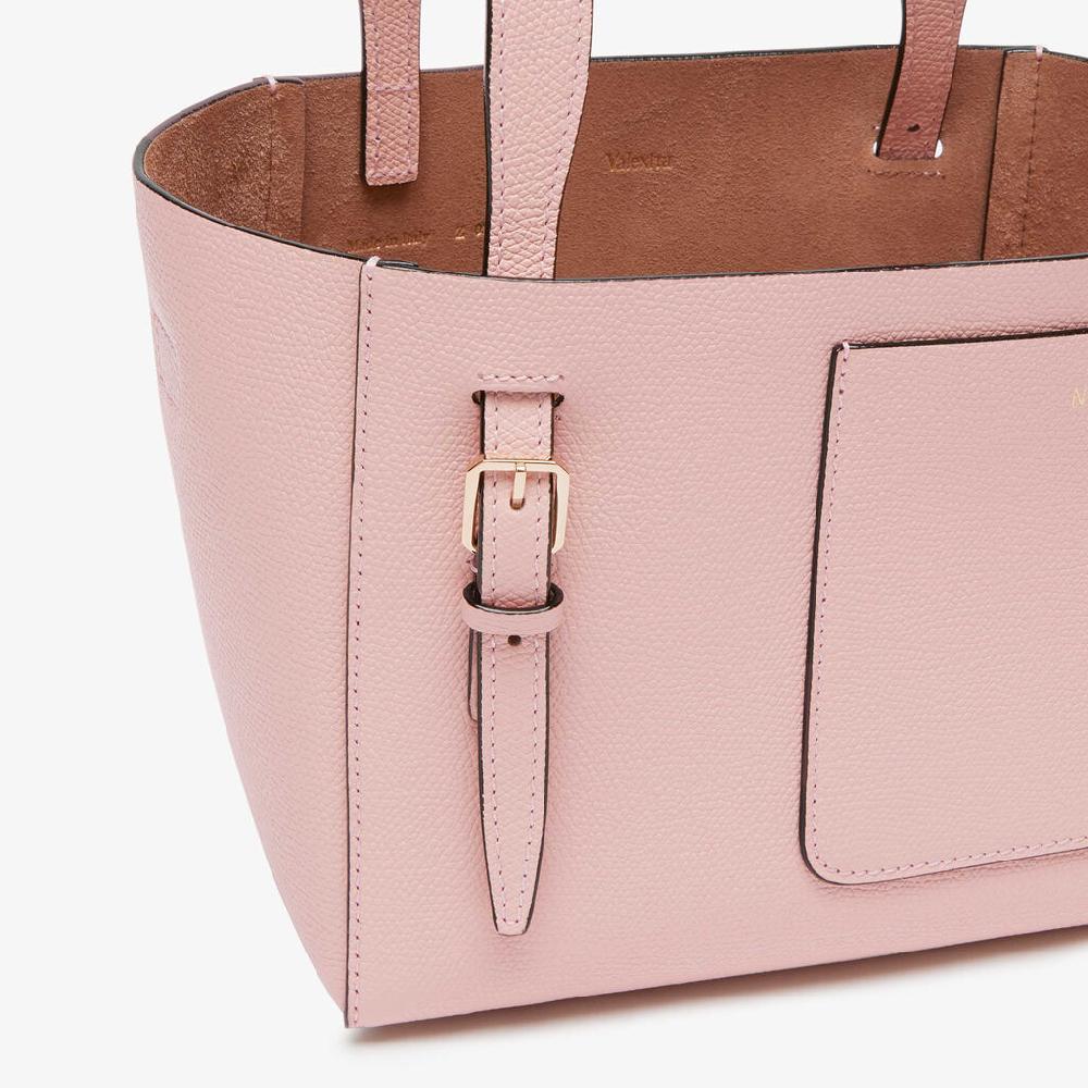 Valextra Borsa Secchiello da Donna di Lusso in Pelle Rosa | Valextra Soft Nuovo