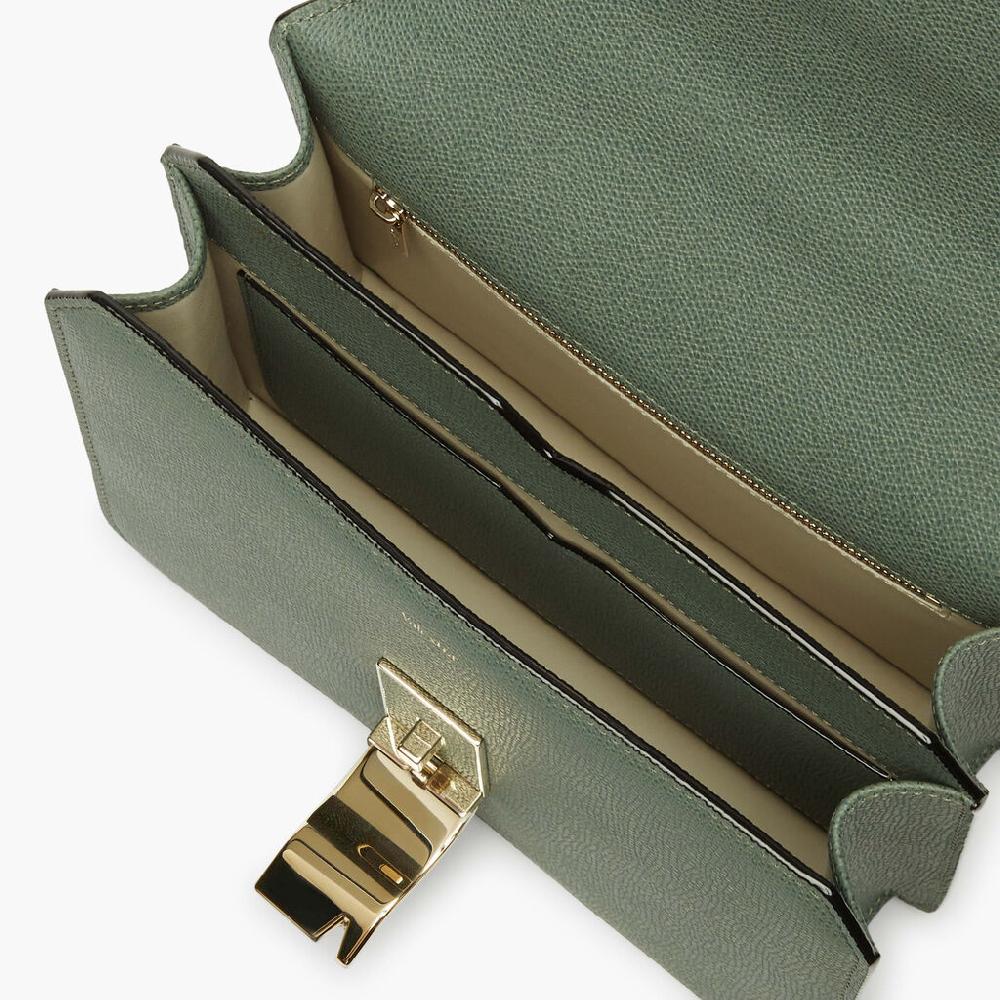 Valextra Borsetta a tracolla da Donna in Pelle Verde | Valextra Vendita