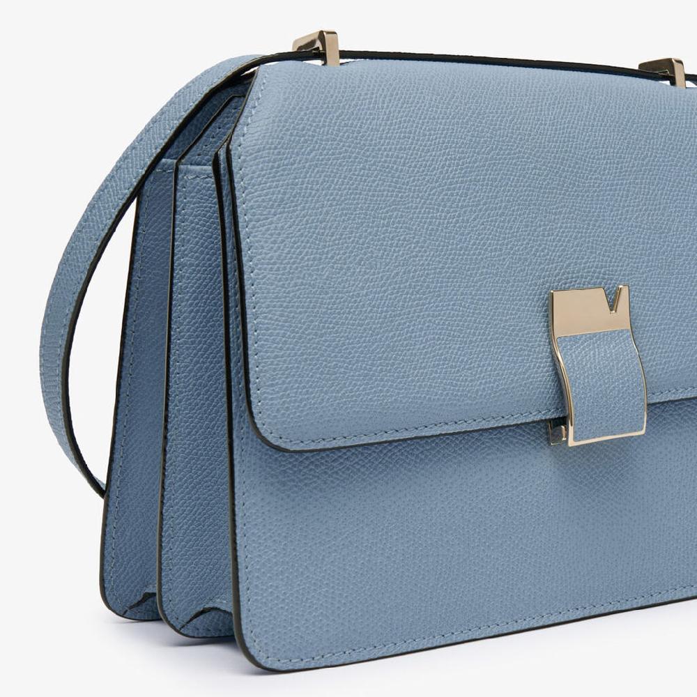 Valextra Borsa tracolla da Donna di Lusso in Pelle Azzurra | Valextra Promozione