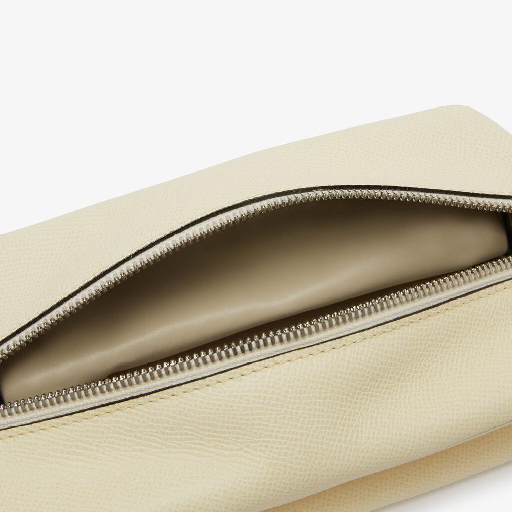 Valextra Borsa Origami Mini da Uomo in Pelle Bianca | Valextra Spedizione Gratuita